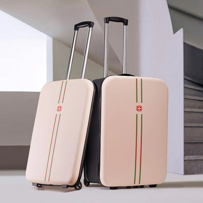 New Arrival Folding Trolley Bag 24" Luggage Case for Business Travel Lightweight Foldable School Suitcase Fashion Trunk Gift