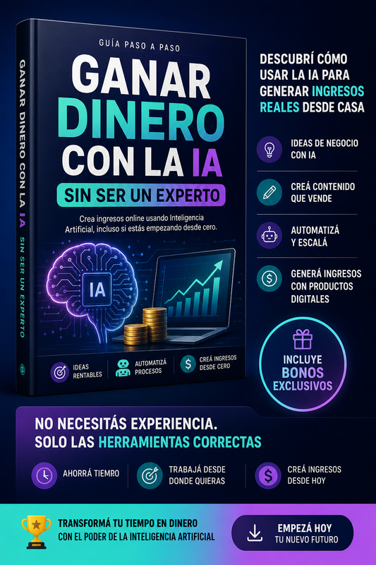 Ganar dinero con IA sin ser experto